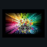 Poster Stars & Streaks, Music Pop Art<br><div class="desc">Stars & Streaks,  Music Pop Art</div>