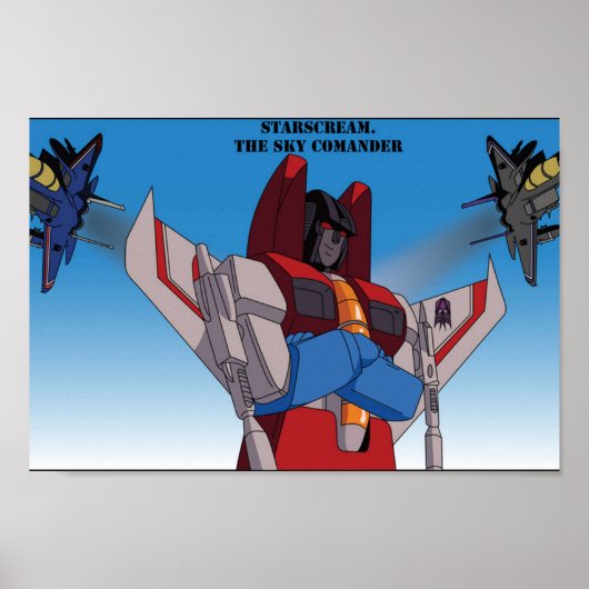 Poster Starscream the Sky Commander (Devant)