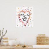 Poster Start Each Day Grateful Heart Inspirational Quote (Cuisine)