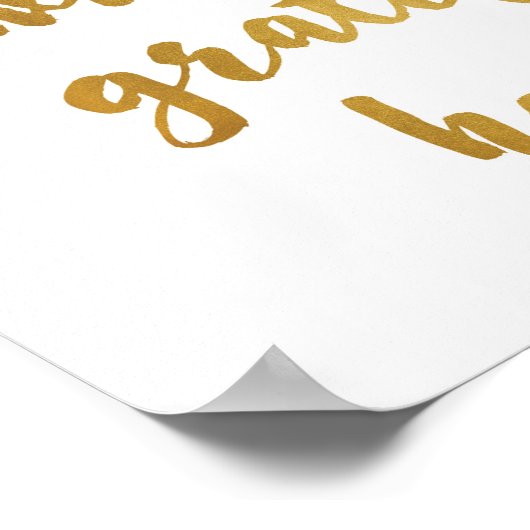 Poster Start each day with a grateful heart - Art Print (Coin)