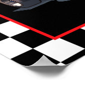 Poster Start Your Engines! Fun Racing Driver Birthday Boy (Coin)