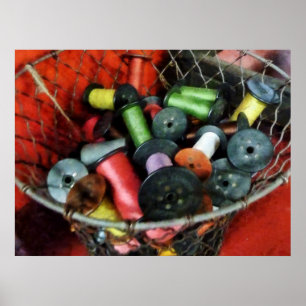 Poster STARTING UNDER $20 - Wire Basket With Thread