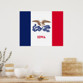 Poster State Flag of Iowa (Cuisine)