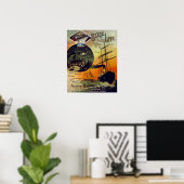 Poster State Line Vintage Cruise Ship Travel Art (Bureau à domicile)