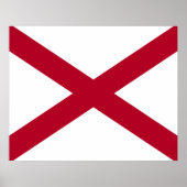 Poster State of Alabama Flag (Devant)