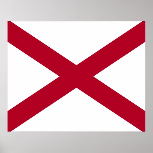 Poster State of Alabama Flag (Devant)