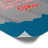 Poster State Of Ohio We Don't Give A For Michigan  (Coin)