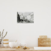 Poster State Street, Boston, gravée par S.Lacey (Cuisine)