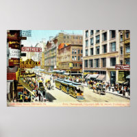State Street, Chicago, Illinois 1905 Vintage