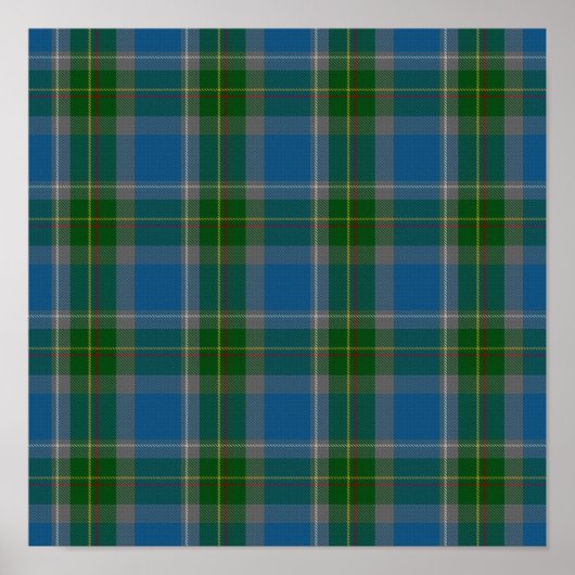 Poster State Tartan - Connecticut - Téléchargement numéri (Devant)