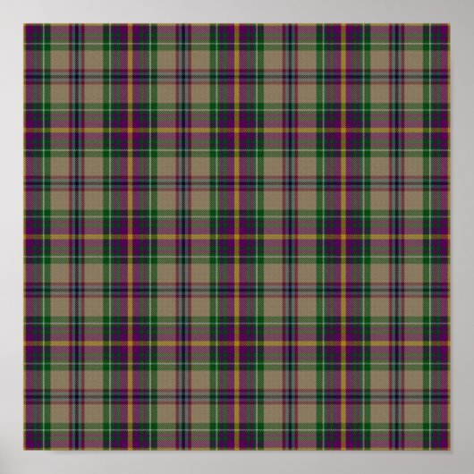 Poster State Tartan - Oregon - Téléchargement numérique (Devant)