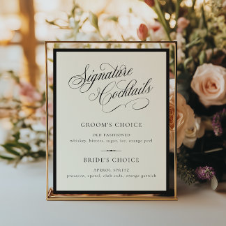 Poster STATELY Signature Cocktails Wedding