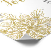 Poster Station alimentaire Winter Wonderland Silver Gold (Coin)