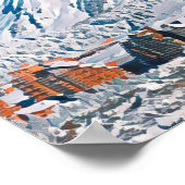 Poster Station Avoriaz de ski (Coin)