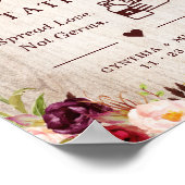 Poster Station d'assainissement Bois rustique Bourgogne F (Coin)