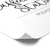 Poster Station de affinage, Panneau de la barre d'Espress (Coin)