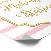 Poster Station de fabrication du bandeau Signal rose rayu (Coin)