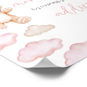 Poster Station de l'enveloppe d'attente de l'ours rose (Coin)