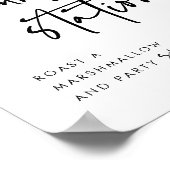 Poster Station de Marshmallow S'mores (Coin)