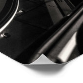 Poster Station de métro Copenhague NOIR ET BLANC FINE ART (Coin)