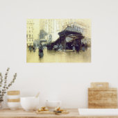 Poster Station de métro New York 1912 (Cuisine)