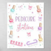 Poster Station de pédicure Manucure-Pédicure Fête Manucur (Devant)