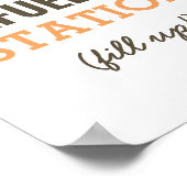 Poster Station de ravitaillement Symbole de table de fête (Coin)