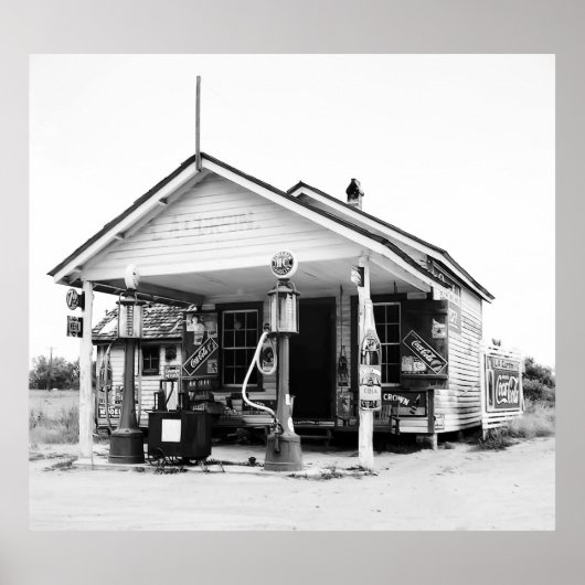 POSTER STATION DE SERVICE - CAROLINE DU NORD - 1939 (Devant)