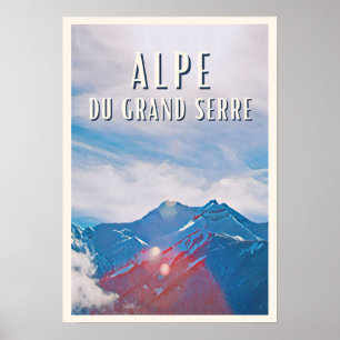 Poster Station de ski Alpe du Grand Serre