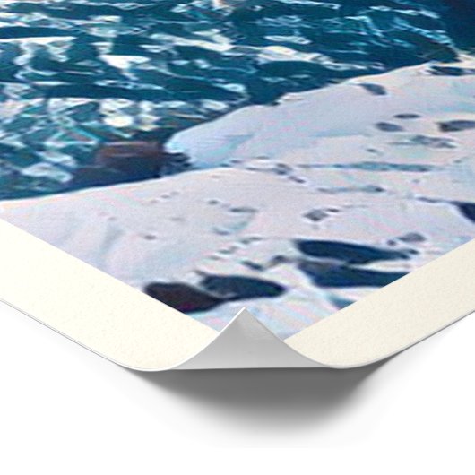 Poster Station de ski d'Auron (Coin)