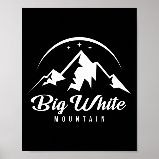 Poster Station de ski de Big White Mountain Canada Ski Sn (Devant)