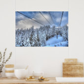 Poster Station de ski de Crystal Mountain, près de Mt. Ra (Cuisine)