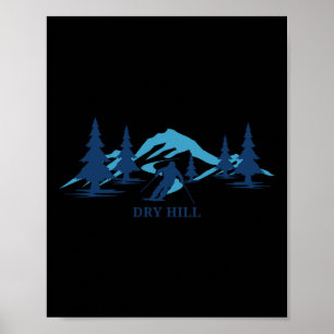 Poster Station de ski de Dry Hill New York Ski