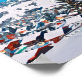 Poster Station de ski de Megève (Coin)