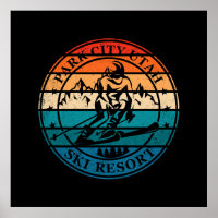 Station de ski de Park City Utah vintage