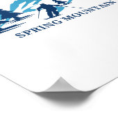 Poster Station de ski de Spring Mountain Pennsylvania Ski (Coin)