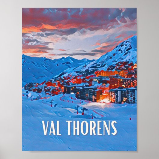 Poster Station de ski de Val Thorens (Devant)