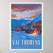 Poster Station de ski de Val Thorens (Devant)