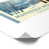 Poster Station de ski Mammoth Mountain Californie (Coin)