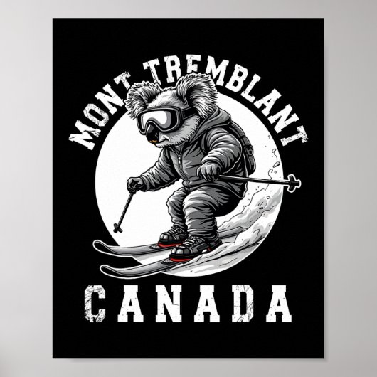 Poster Station de ski Mont Tremblant Canada Québec Koa (Devant)