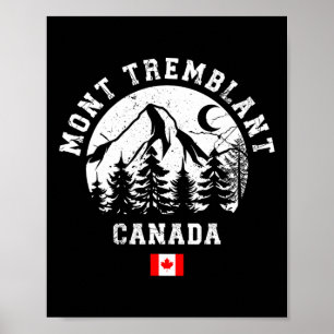 Poster Station de ski Mont Tremblant Canada Québec Ski