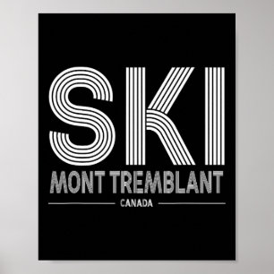 Poster Station de ski Mont Tremblant Canada Québec Souven
