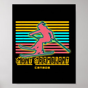 Poster Station de ski Mont Tremblant Canada Québec Souven