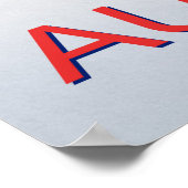 Poster Station de ski St Anton Autriche (Coin)