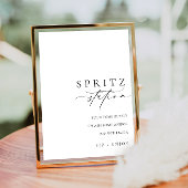 Poster Station de Spritz minimal moderne d'Ellesmere