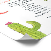 Poster Station de tacos Fête de mariage pour tacos (Coin)