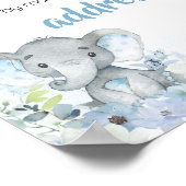 Poster Station d'enveloppe Blue Little Peanut Elephant (Coin)