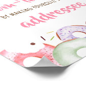 Poster Station d'enveloppe d'arrosage de Donuts et de Dia (Coin)