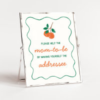Station d'enveloppe de Baby shower Citrus Little C