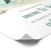 Poster Station d'enveloppe du Baby shower de la tortue de (Coin)